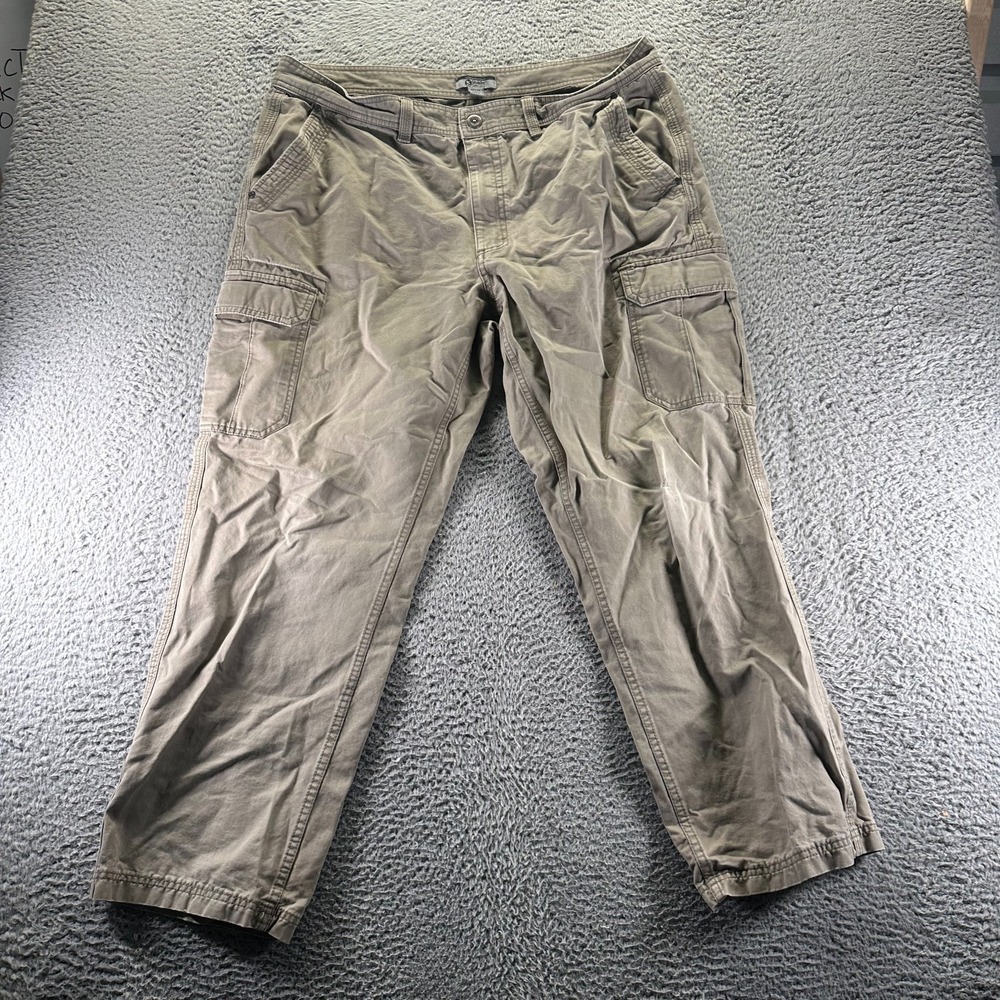 Gander Mountain Guide Pant Mens 40x30 Brown Cargo Straight‎ Leg Utility Workwear